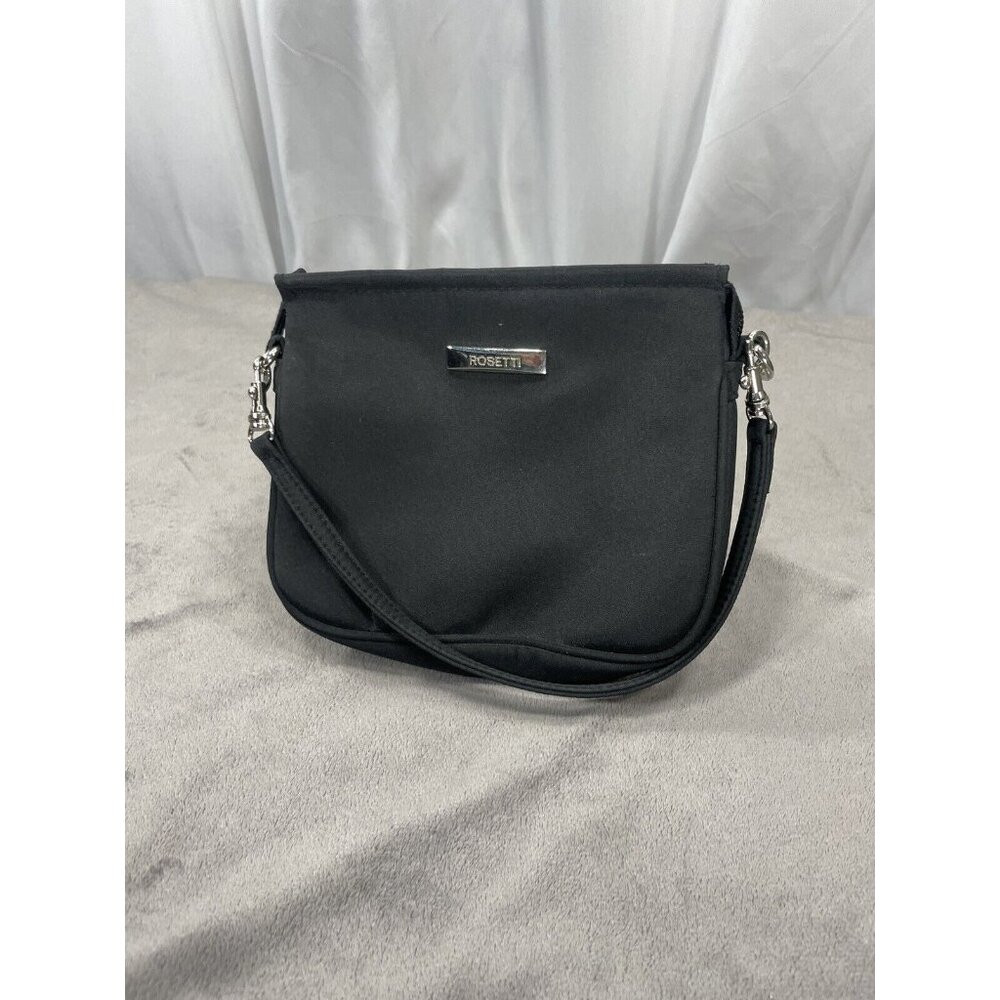 Black Rosetti Womens Zip Clutch Wallet Organizer Purse